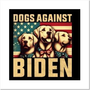 Dogs Against Biden Funny Dog Posters and Art